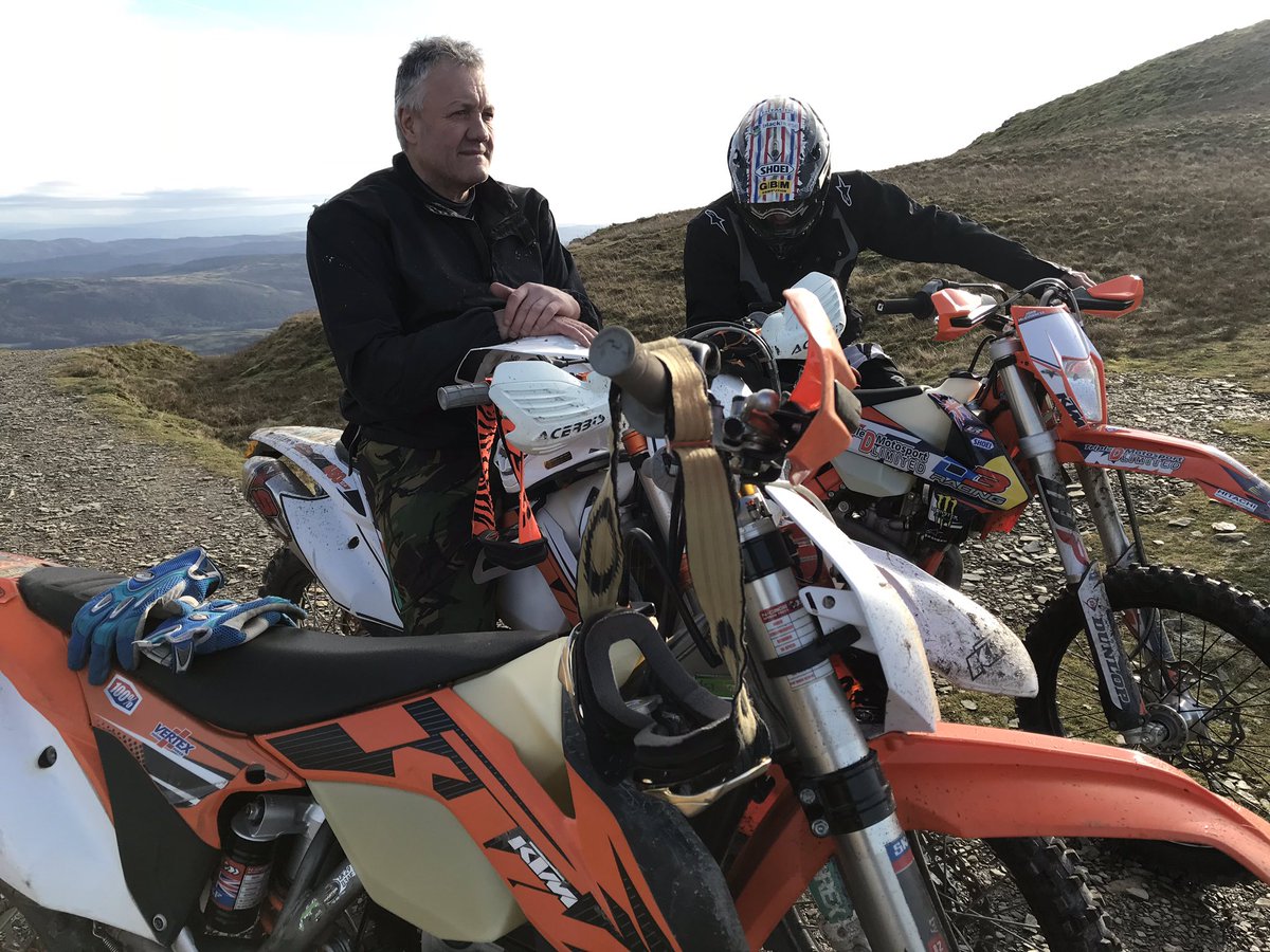 Out doing a bit of trail riding with mr Rainer &amp; <a href="/jm130tt/">John McGuinness MBE</a> 5 hours of hard graft but with a smile on your face !!