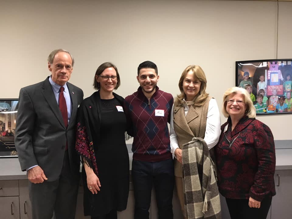 UNRWA USA (@unrwausa) on Twitter photo US <a href="/SenatorCarper/">Senator Tom Carper</a> (D-Del.) poses w/ <a href="/mosherla/">Lori Mosher</a> and <a href="/MohEid1/">Moh Eid</a>. On 1/6, UNRWA USA hosted 2 talks in DE and PA where Mohammed shared his testimony of what life is like living/growing up in Gaza as a Palestine refugee. Subscribe to our list for event near you: unrwausa.org US <a href="/SenatorCarper/">Senator Tom Carper</a> (D-Del.) poses w/ <a href="/mosherla/">Lori Mosher</a> and <a href="/MohEid1/">Moh Eid</a>. On 1/6, UNRWA USA hosted 2 talks in DE and PA where Mohammed shared his testimony of what life is like living/growing up in Gaza as a Palestine refugee. Subscribe to our list for event near you: unrwausa.org