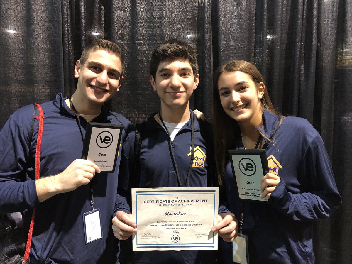<a href="/HomeProsVE/">HomeProsVE</a> won 3 Gold awards and 1 Silver award at the LI Trade Show.  Congrats!! #veinternational #liupost <a href="/POBJFK/">POBJFKHS</a> <a href="/PobJfkBusiness/">POBJFK Business Department</a>