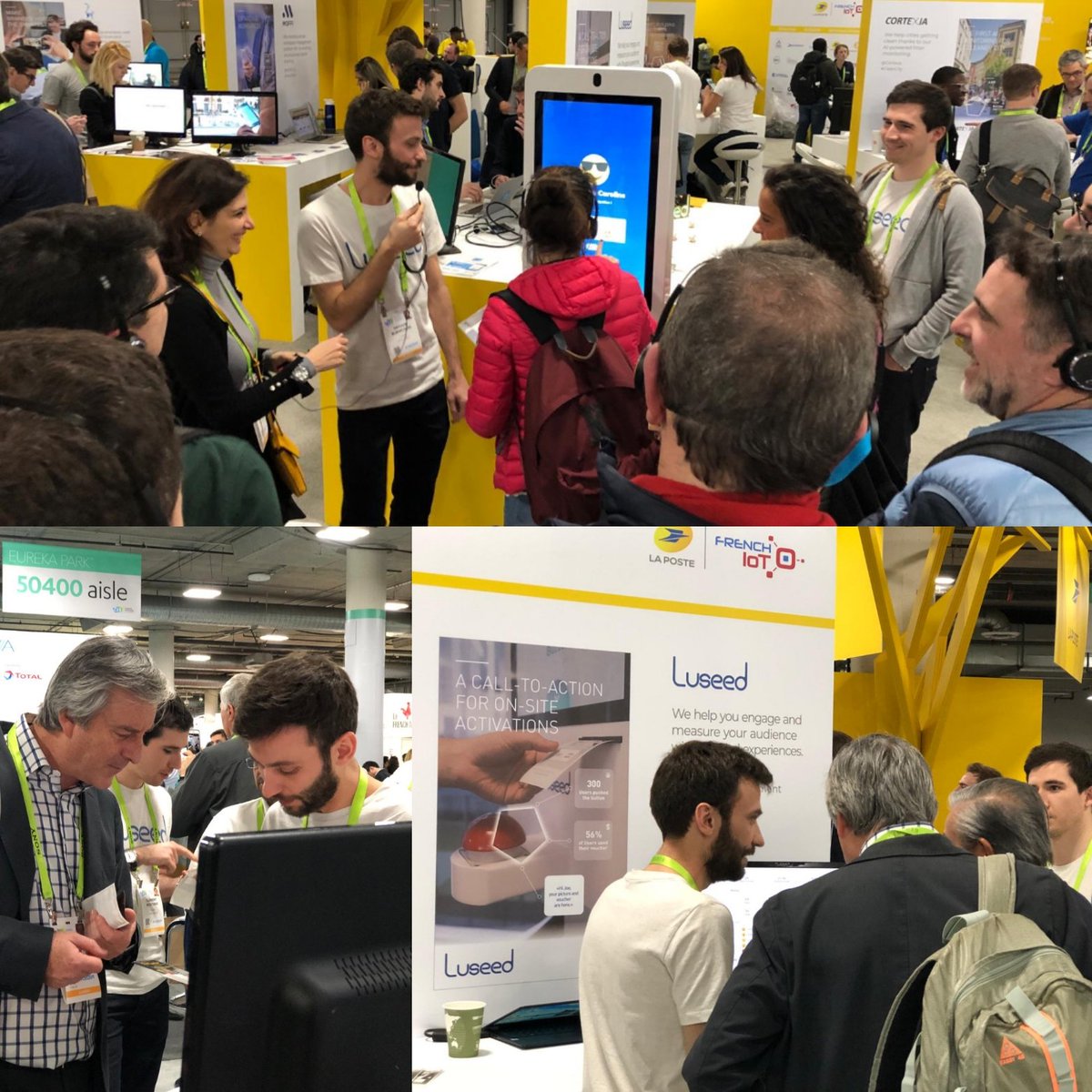 [#CES2019 ] Jour 2, après une courte nuit, l'équipe est de retour sur le stand #FrenchIoT Hall G 50475. On vous attend !