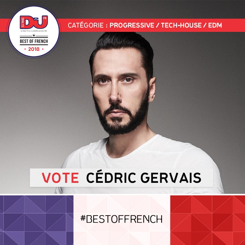 CedricGervais's tweet photo. So honored to be nominated in @djmagFR #BestOfFrench!! Last day to vote.. I'd appreciate your votes 🙏🏼

https://t.co/igVp2qTBjB https://t.co/hKtXgYGq47