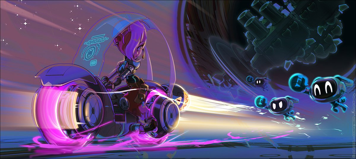 artofsephy's tweet photo. Je vous propose un jeu : je vais remonter le temps, projet par projet, et vous partager à chaque fois une sélection de 4 artworks. Première propulsion interstellaire avec notre dernier jeu @Ankama_Mobile : #COSMOBOT. Go, Go !
🍐++ https://t.co/UYaZSOaQ55 ++
#PortfolioDay #gamedev https://t.co/DcPSDFAvUr