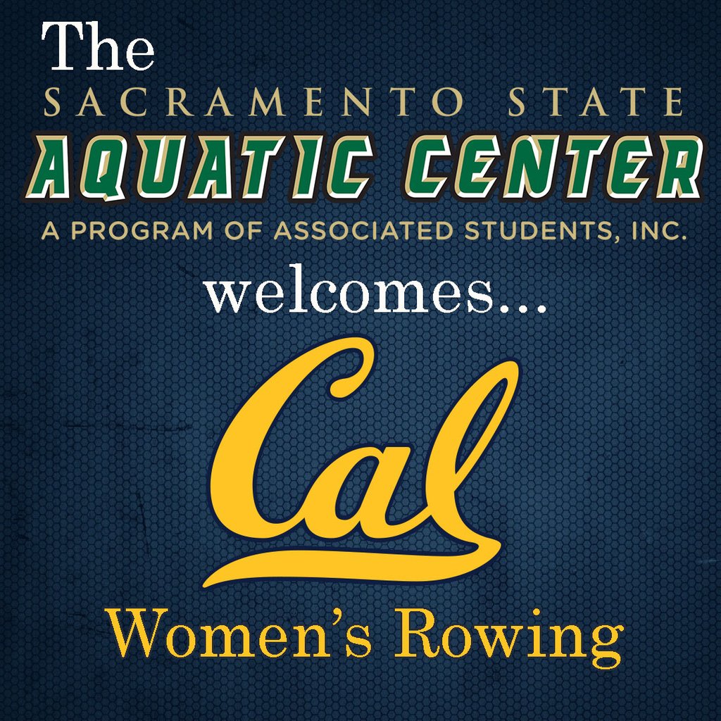 SacStateAC's tweet photo. The Aquatic Center welcomes @calwrowing to Lake Natoma! They will be practicing here over the next few days :) #smoothwaters #lakenatoma #rowhard https://t.co/qrgzwYpESN