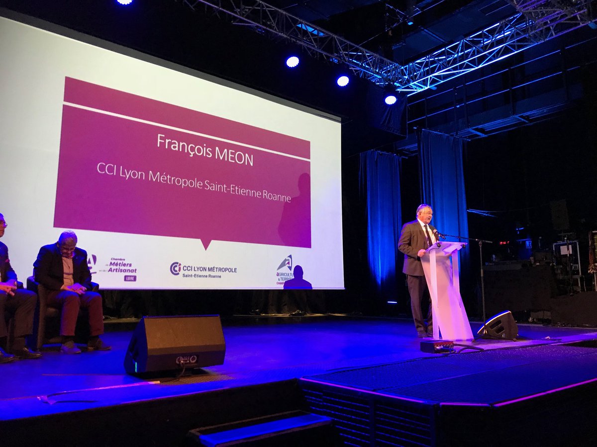François Méon, pdt de la délégation #CCI à ⁦<a href="/saint_etienne_/">Ville Saint-Étienne</a> , exhorte les entreprises à se lancer VRAIMENT dans l’#innovation en 2019,levier essentiel de compétitivité,voire de survie pour toutes les entreprises,agricoles,artisanales, industrielles,de commerce ou de service.