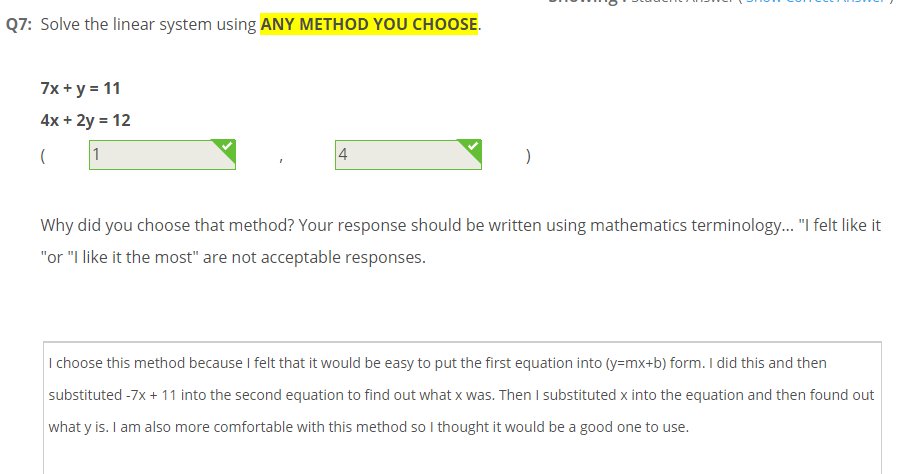 MergnerMTPS's tweet photo. Why do I love @Edulastic? Because I can create questions like this for my Algebra students. #timespentonquestions #readiness #explainyourreasoning #quickfeedback #iteachmath #msmathchat #iteachalgebra https://t.co/ffsBm7PDEN