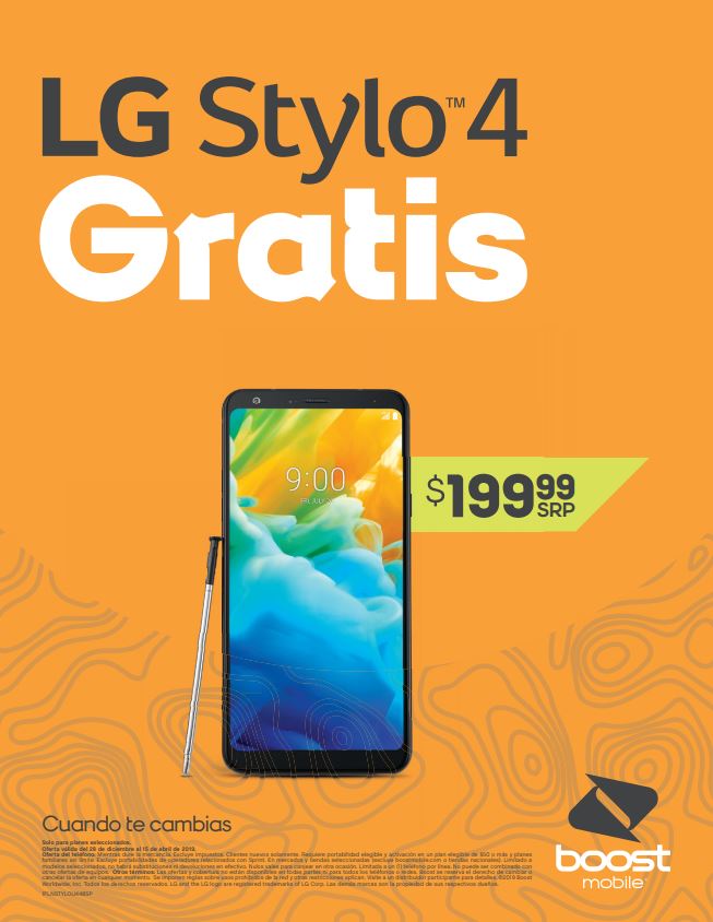 Ahora! puedes llevarte el LG Stylo 4 gratis cuando te cambias a boost mobile.
Visitanos en el 2650 N. Narragansett Ave. unit C3 
#DCIcares #Boostmobile #Chicago #Brickyardboost