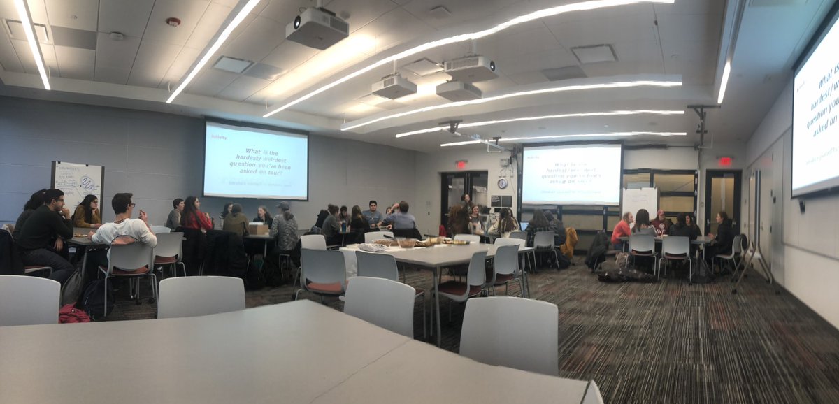 WPIAdmissions's tweet photo. Our tour guides are kicking off C-Term together with a training! Can’t wait for visits to start up again soon! https://t.co/BcgPbwwC8r