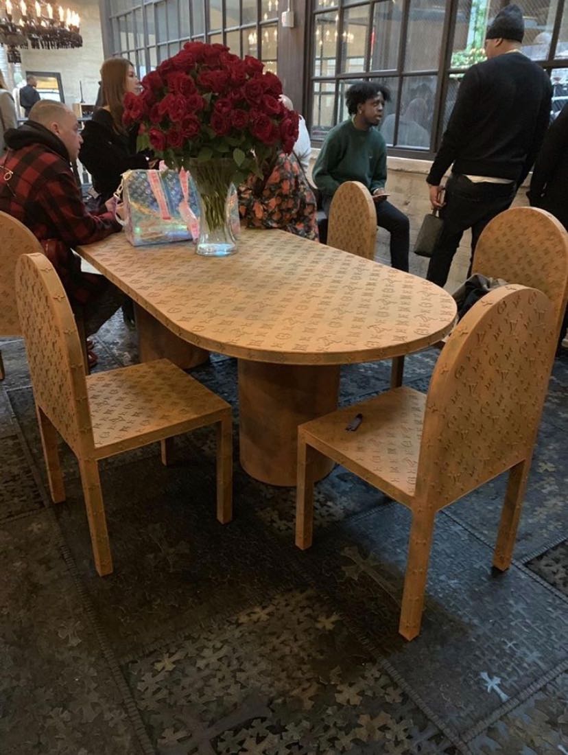 Louis Vuitton Dining Table and Chairs Collection