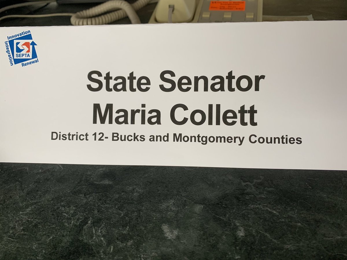 SenatorCollett's tweet photo. Downtown at @SEPTA learning about the amazing amount of utilization of this service by the 12th District. There are 318 residents of the 12th employed by SEPTA, and 11,613 seniors have key cards! #StrongInfrastructure https://t.co/AECE00dLmq
