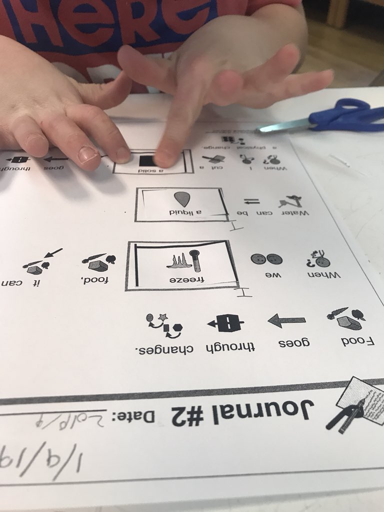 MsOConnell16's tweet photo. Our Unique #ULS curriculum gives everyone access to writing tasks with picture supports and sentence fill ins. This kiddo filled in all his journal answers 100% independently 🙌🏻 #mineolamindset @MineolaMS https://t.co/2e7o6wgqMN