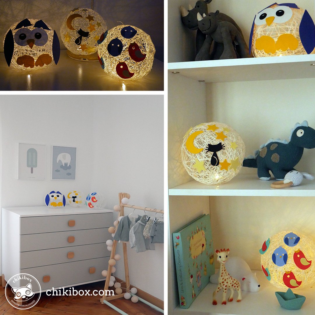 soychikibox's tweet photo. Fantástica idea de unos amigos para decorar la habitación del peque con la actividad de los globos con cuerdas. Ellos les han puesto dentro unas velitas eléctricas ¡Que buena idea! 
¡Compra actividades sueltas! Anímate y pásalo pipa con tu peque.
https://t.co/vjcHjNThPS https://t.co/IiJlN7D63k