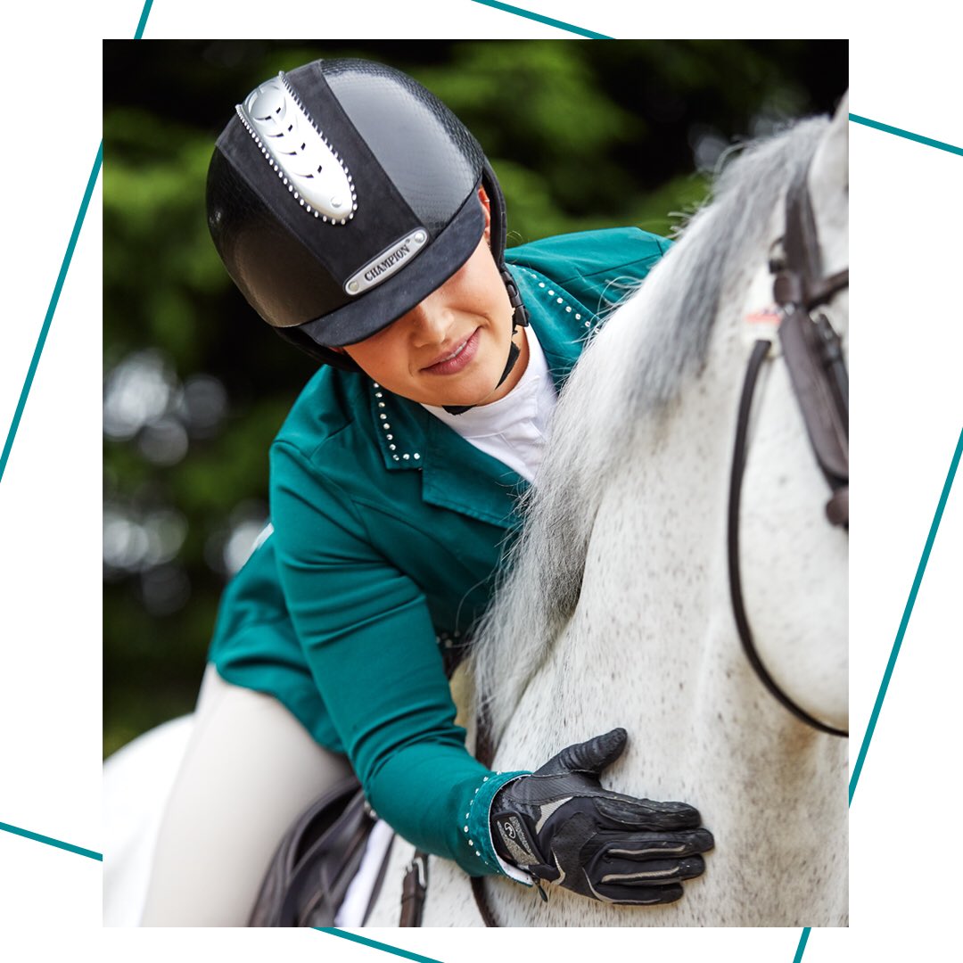 Our Evolution Couture is the finishing touch to any outfit, featuring genuine Swarovski crystals and a synthetic crocodile &amp; suede finish. 

Not only does this helmet look the part but it is also safe and comfortable. #BuiltOnSafety #ChampionRider #Equestrian