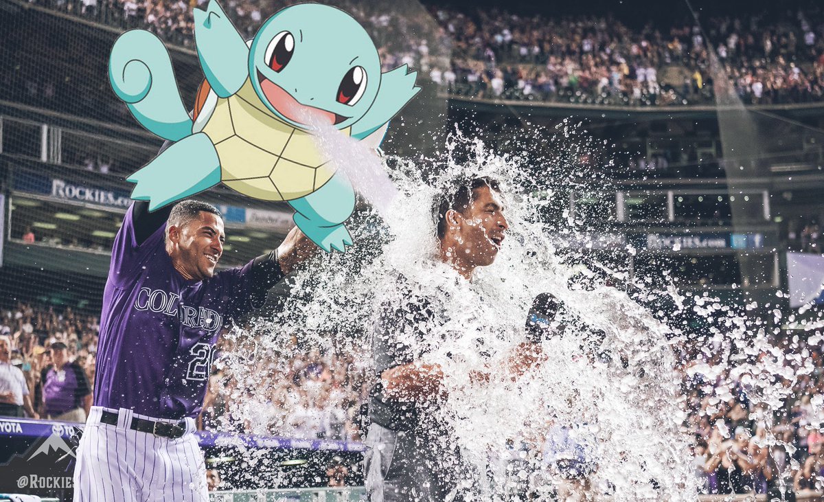 Rockies's tweet photo. SQUIRTLE, I CHOOSE YOU! https://t.co/06XvGPAcLK