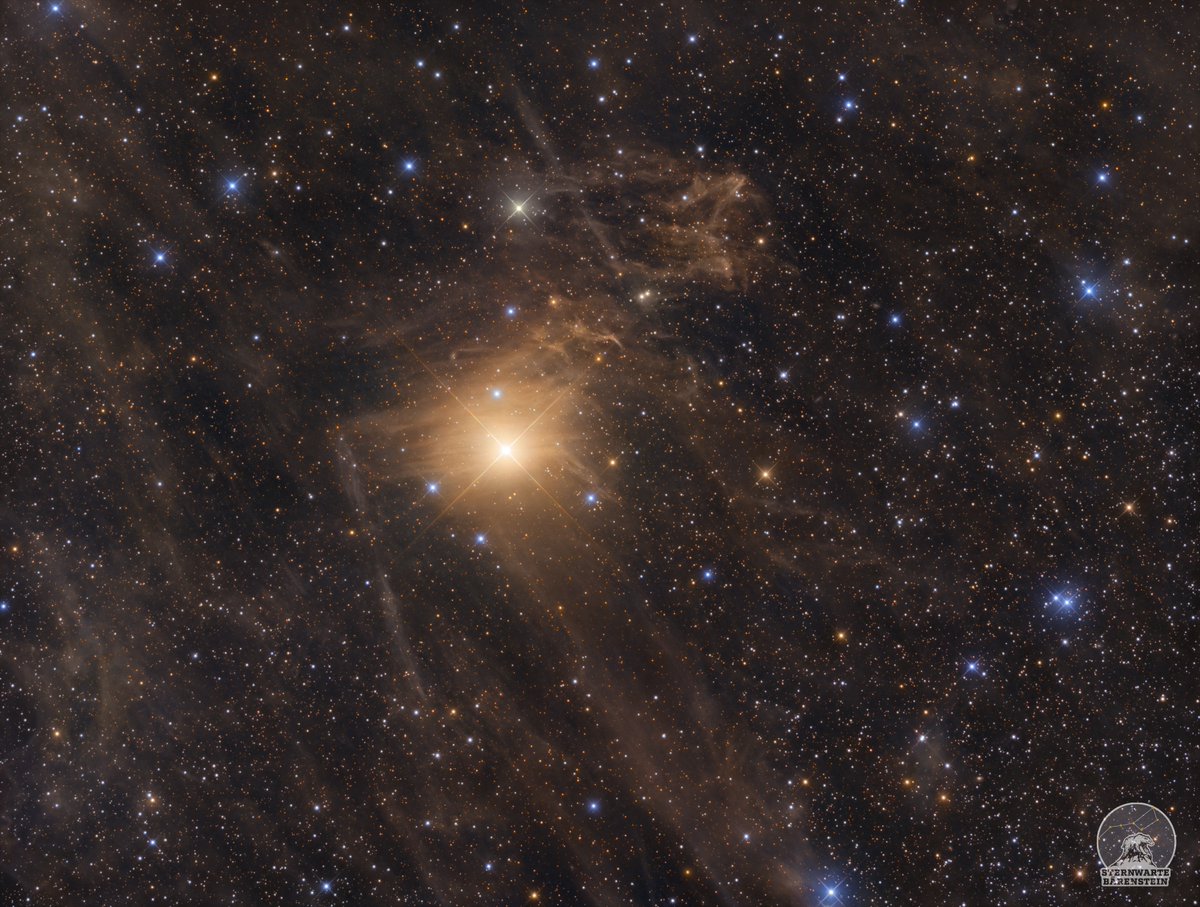 AstroCityMe's tweet photo. Finn's Nebula, a reflection #nebula around the variable #star BE Cam. 
Expose: 36.4hrs.
Author: Marcel Drechsler.  
#astronomy #astrophoto #sky #night #longexpose #photo #telescope #астрономия #небо #фотография https://t.co/8Ry1uqKXYx