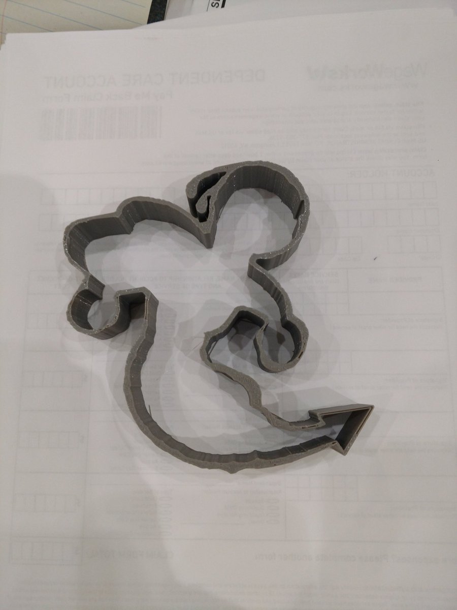 #ehhs cookie cutter #3Dprinting #schoolspirit #weareehps #EHPSStartsWithWhy <a href="/makerbot/">MakerBot</a> #makerspace #create #make