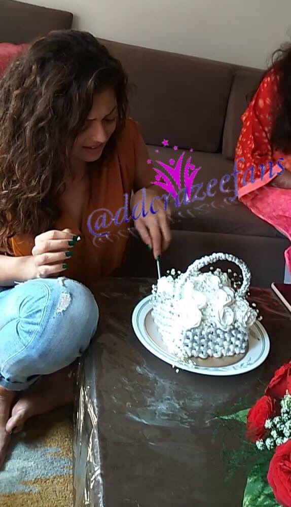 And Angel cutting the cake from            Happy Birthday Drashti Dhami 