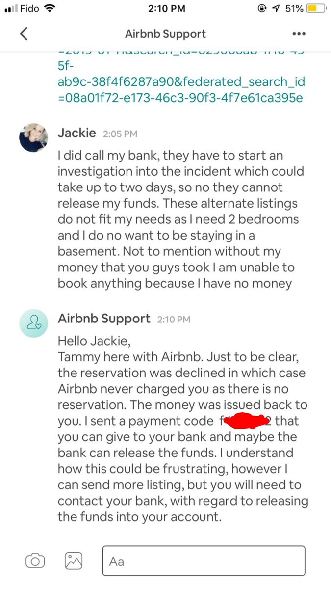 kwamepay's tweet photo. @Earl_GreyT @AirbnbHelp This is what  air bnb just  told me they keep saying the same thing  an it looks like they are going to leave me without any where to stay https://t.co/ioh2XwTbBV