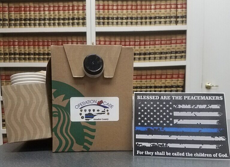 AmadorCountyDA's tweet photo. Thanks to Operation Care for Law Enforcement Appreciation Day! https://t.co/ZFbGP7Lqwe