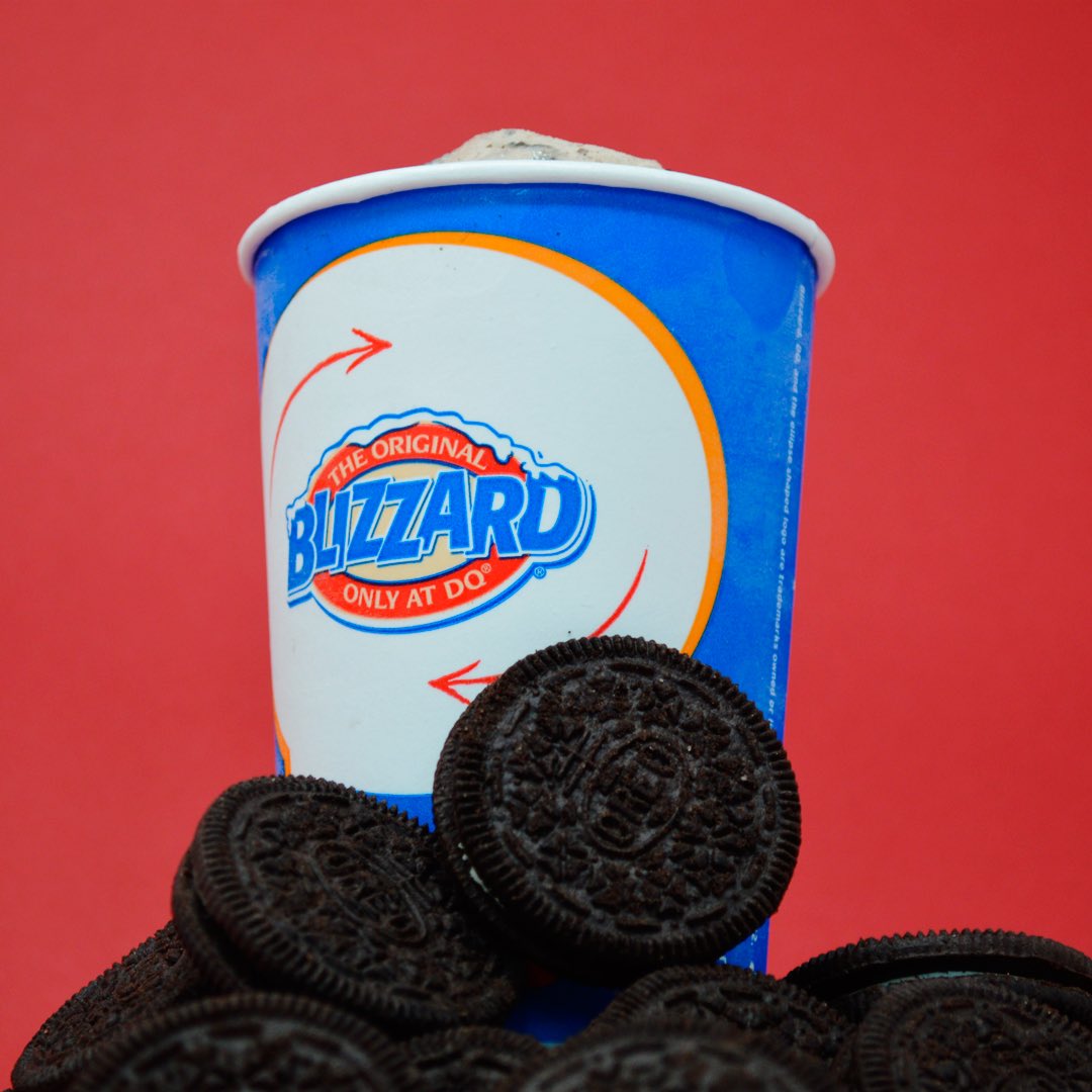 En la cima del éxito se encuentra nuestro delicioso Oreo®BLIZZARD® . Date la vuelta 🔃 y disfrútalo🥰