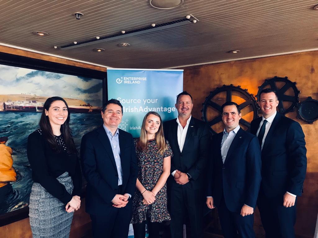 EI_theUSA's tweet photo. We were delighted to host leading Bay Area #fintech executives this morning for Enterprise Ireland's Business Breakfast with Minister of Finance, Paschal Donohoe @Paschald A great discussion on the innovation &amp; growth of the FinServices &amp; fintech sector in Ireland #IrishAdvantage https://t.co/STQ20DsLa5