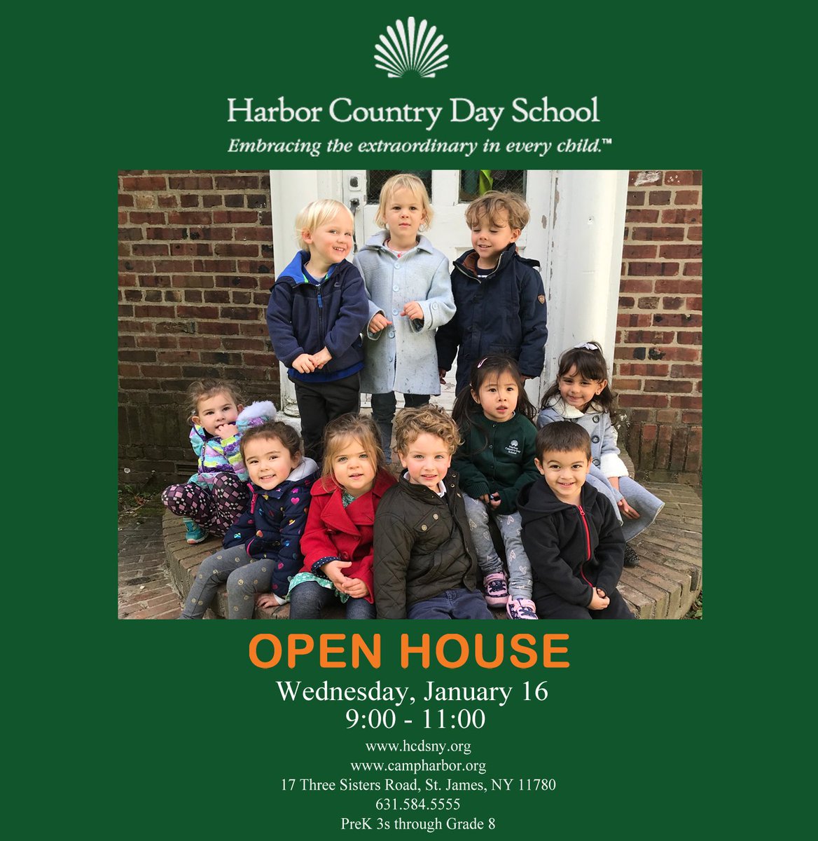 HarborCDS's tweet photo. Please join us at @HarborCDS Open House on Wednesday, January 16th from 9-11am. Come see for yourself how Harbor embraces the extraordinary in every child!
#harborcountryday #embracetheextraordinary https://t.co/fmYBXFNHJY