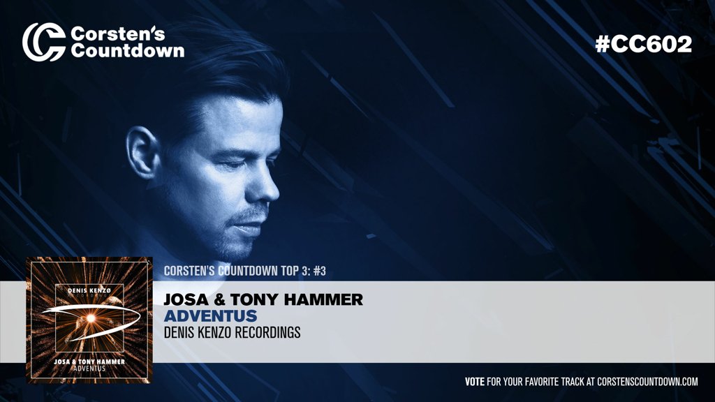 ResonationRadio's tweet photo. 10. This week at #3 we find the @JosaXMusic &amp; @TonyHammerMusic track “Adventus” [@DenisKenzoRec] #3 #CC602 https://t.co/zgFBDlGGi6 https://t.co/yqafnsYmdg