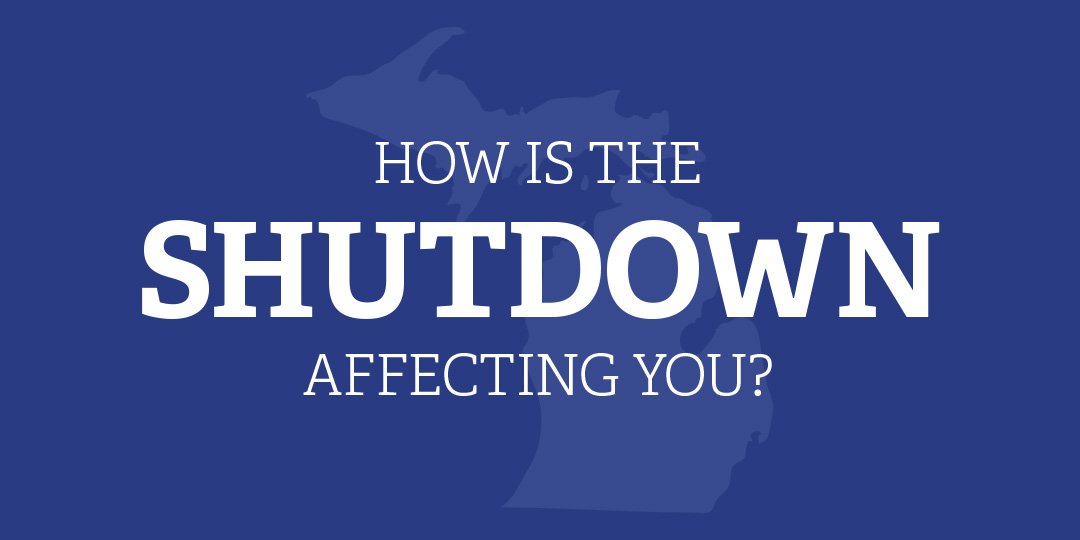 SenGaryPeters's tweet photo. Are you a Michigander affected by the shutdown? I want to hear from you.

Are you a TSA agent or in the @USCG and working without pay? Are you a Native American that relies on federal support?

Whatever it is, please reply, direct message, or call my office to share your story. https://t.co/B6Qbmi9UuU