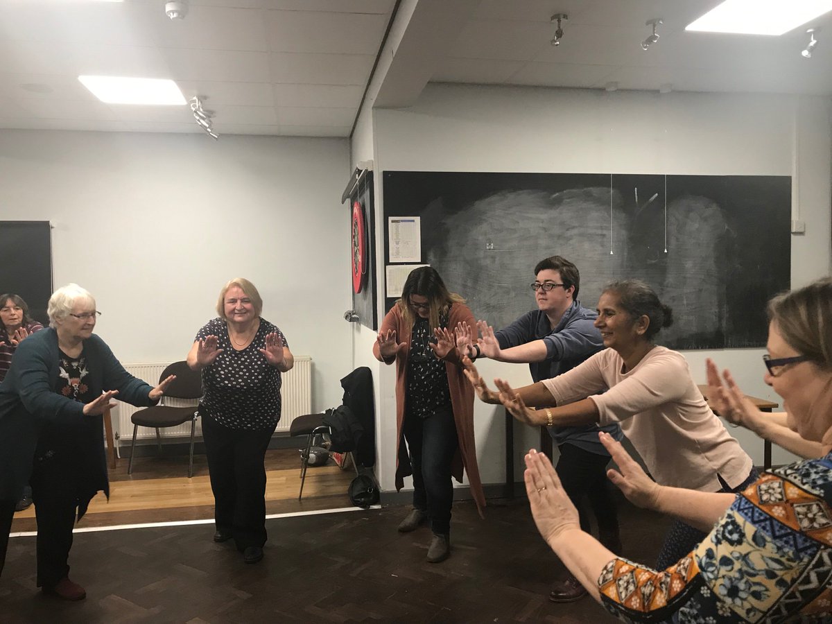And breathe!! Last night we tried our hands (and feet) at tai chi. Great fun and using muscles none of us knew we had! #achingallover