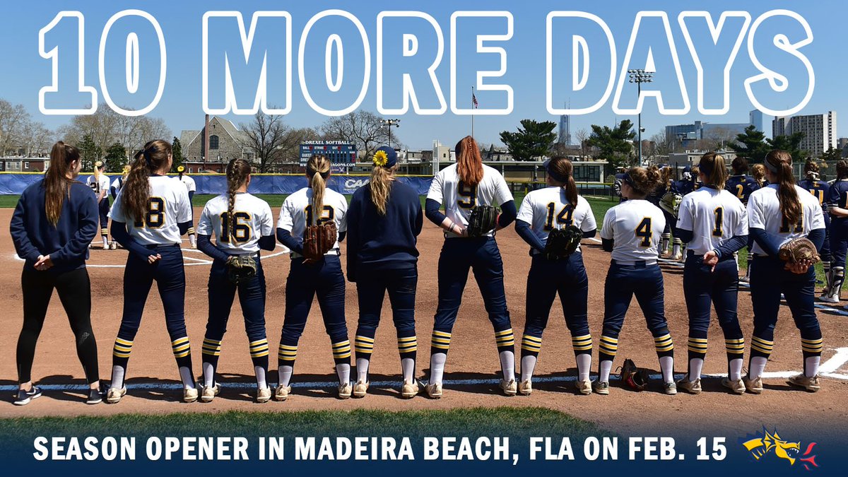 DrexelSoftball's tweet photo. Almost here. https://t.co/Dii0fhc97I