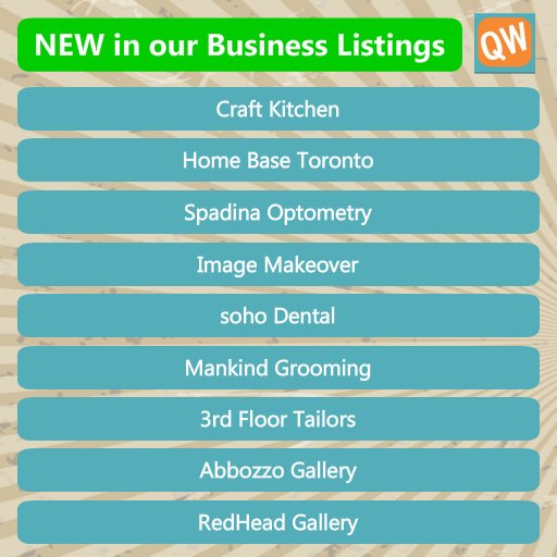 Hey, see the new businesses Added into the #QueenWest #MobileApp  !!  Free download @ AnimatedMedia.ca   Always local, always some fun somewhere.  <a href="/MANKINDSTUDIO/">MANKIND TORONTO</a> <a href="/YYZ_YYZBOOKS/">YYZ Artists' Outlet</a> <a href="/redheadgallery/">Red Head Gallery</a>