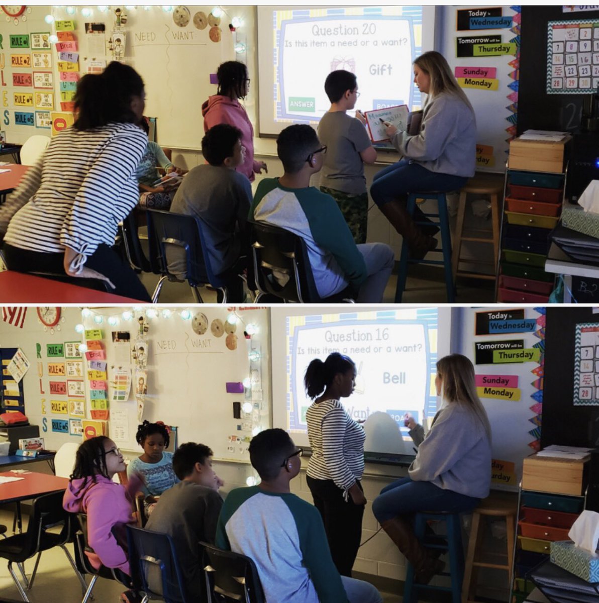 ElainnaAllen's tweet photo. Fun activities learning Needs vs. Wants today with my kiddos!! β€οΈπ#LMSCBC #LMSPats #TeamDCS https://t.co/76ZJBlyXlh