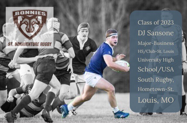 SBURugby's tweet photo. Welcome @DJSansone1 and Mark Blum to @SBURugby @StBonaventure !! @usarugbysouth @StEdsRugby #cometobonas #wolfpack #gobonnies #sburugby https://t.co/PxGDE9319i