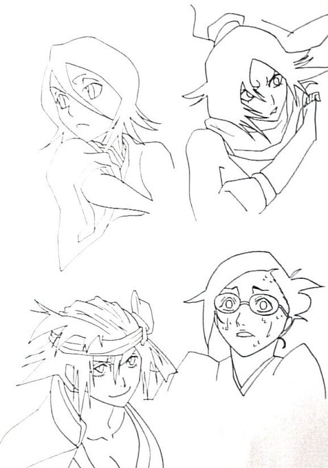 BLEACHの模写練習その1です! 