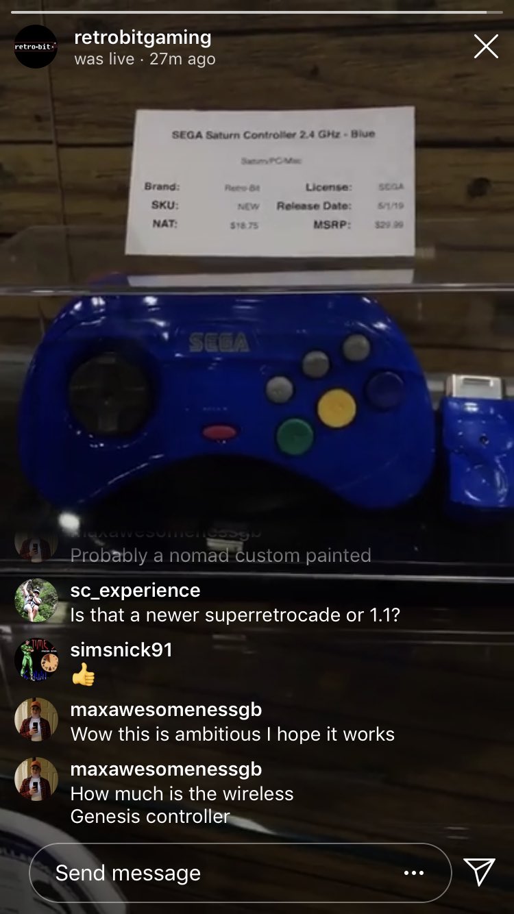 Retro Bit shows off what looks to be a Sega Nomad prototype at CES