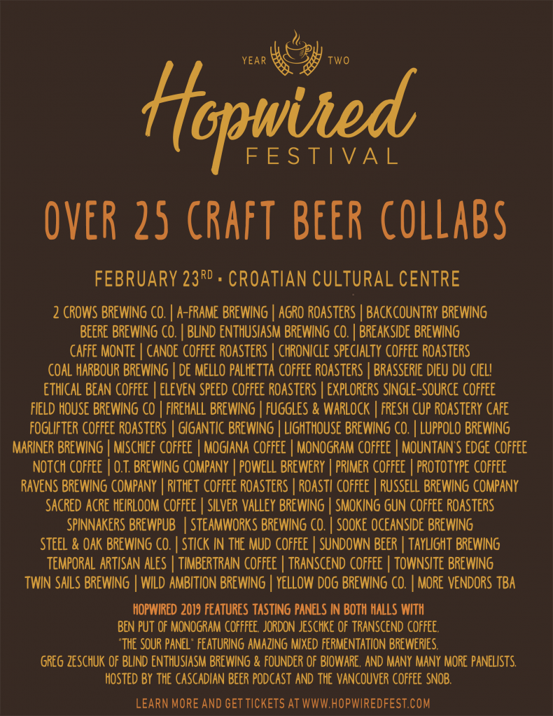 We will bringing Dieu du Ciel! to Hopwired.
Peche Mortel collab with BC's Smoking Gun Roasters, 2016 &amp; 2017 Barrel Aged Peche. Tickets include all beers. 
ow.ly/ecqe30nfHNa