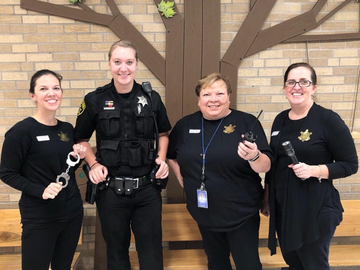 In honor of #NationalLawEnforcementAppreciationDay, let's show some ❤ to our  Resource Officer.  Deputy Cushman is a part of our district’s safety initiatives and our students’ educational experience.  This photo is from ES Hero Day.  Thank you Deputy Cushman for all you do!
