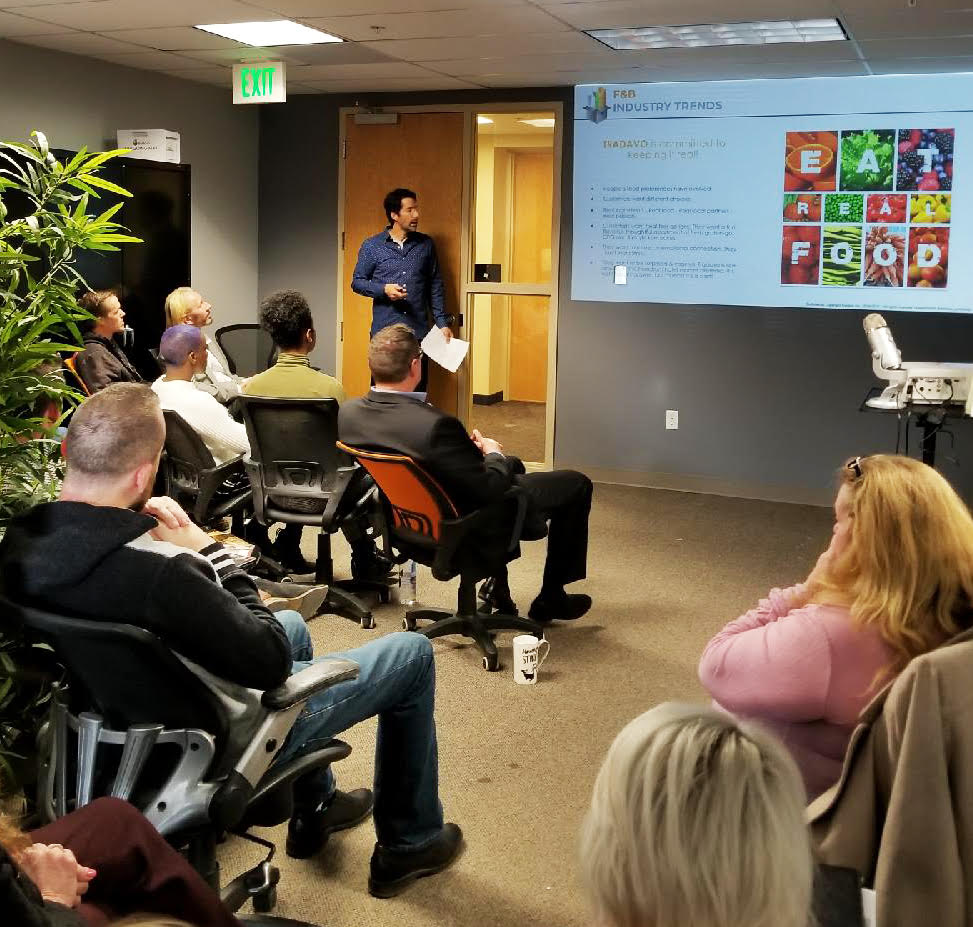 Tradavo's tweet photo. We had an amazing All Hands Meeting, today! We wrapped up our 2018 accomplishments and discussed the great things to come for Tradavo and our loyal customers in 2019!

#Tradavo #CompanyUpdates #ManagedRetail #FoodAndBeverage #Design https://t.co/A9OBVCA3Ra