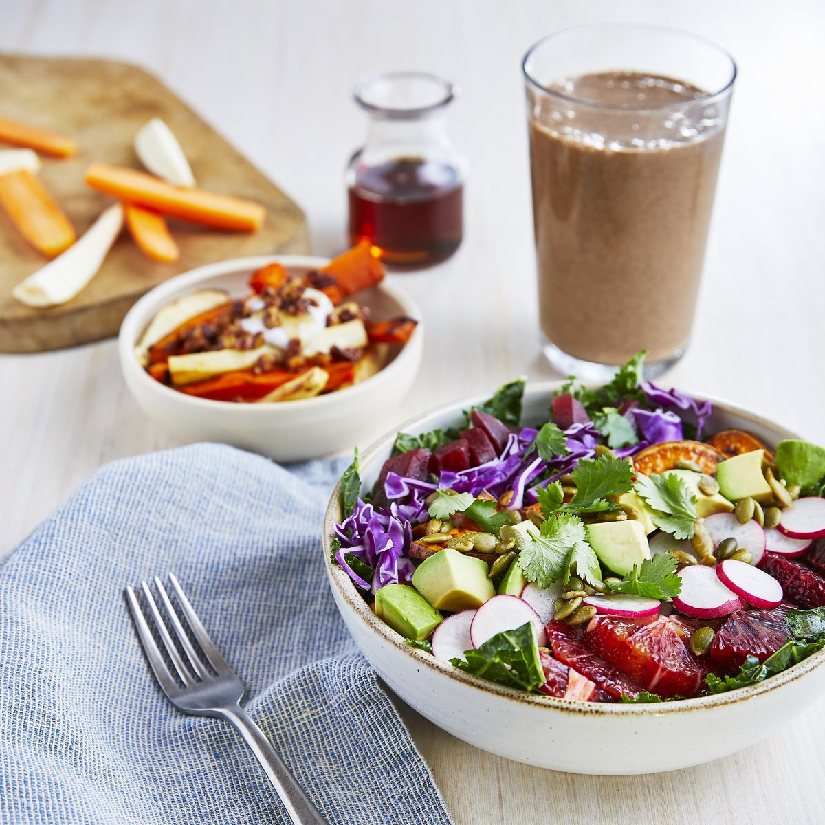 Winter Seasonals are officially here, just in time for a fresh start to the year! Say hello to the Citrus &amp; Avocado Salad, Maple Roasted Carrots, and the Mocha Protein Smoothie.