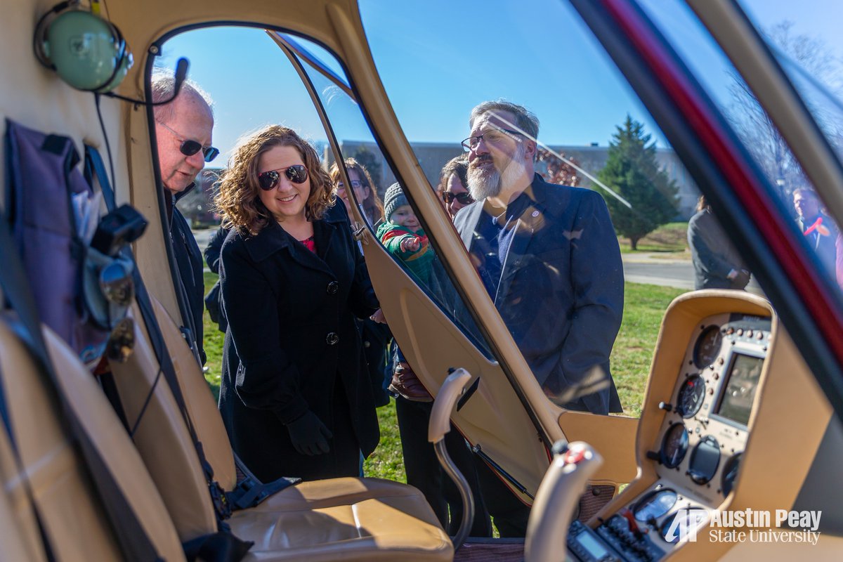 austinpeay's tweet photo. Introducing GOV 1, the first of three helicopters in new rotor-wing fleet. The helicopters bolster the state’s first and only aviation science program with a rotor-wing concentration. #GovsLead 🚁 Full Story: https://t.co/WOvEzLrkrL https://t.co/iHO5P57t0a