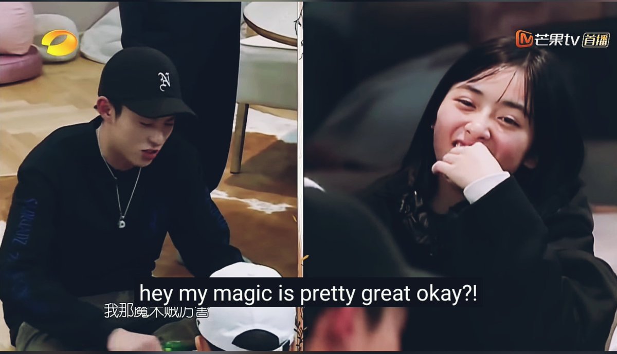 When WY said he knows magic and Dd interrupted that he knows too, and Yy roasted her from the very very moment he said it  I just love how they teased each other even infront of everyone  they'll really make people around them felt out of place when they are together lol