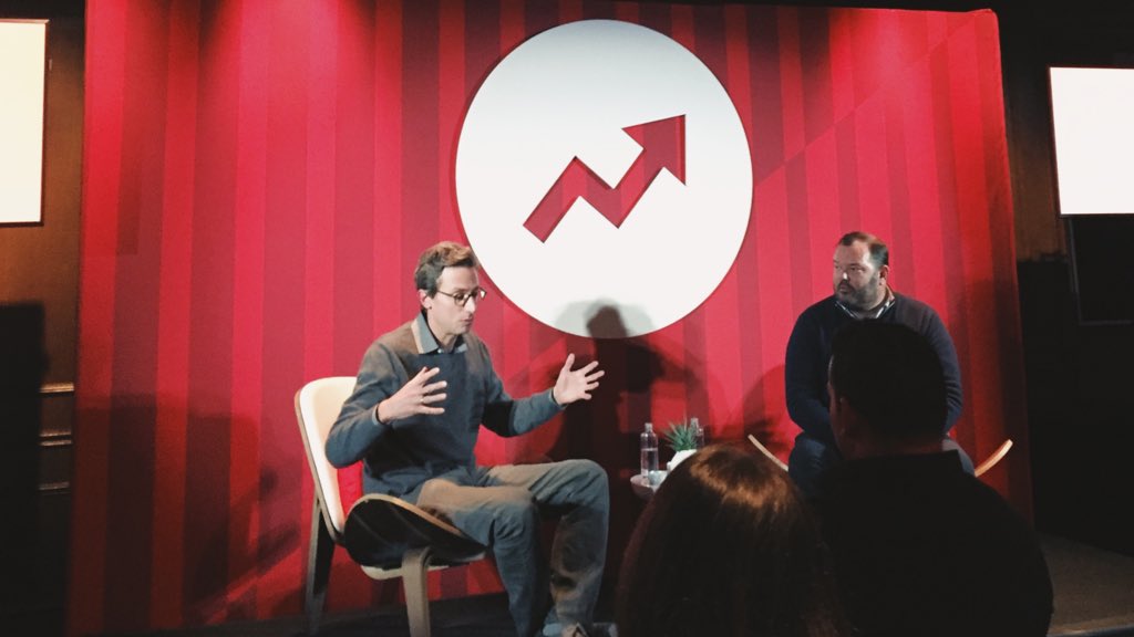 BuzzFeedx's tweet photo. Sitting down with our CEO @peretti and our CRO Lee Brown to discuss the future of digital media. #CES2019 https://t.co/UsM5jreEog