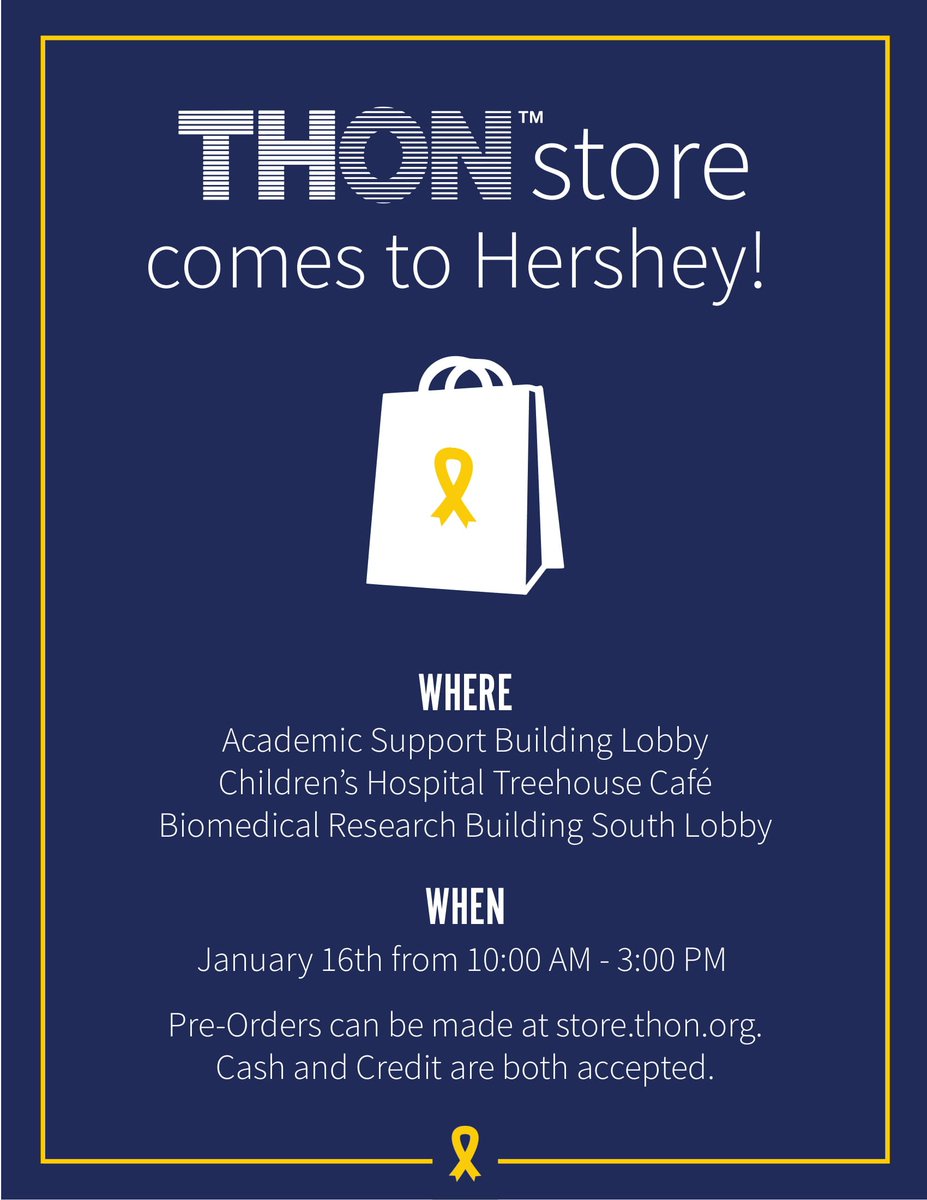 fourdiamonds's tweet photo. Excited for @THON and want to gear up? You'll want to stop by the Hershey THON Merchandise Sale to pick up the #THON19 logo merch! #FTK https://t.co/fkwbbefnTe