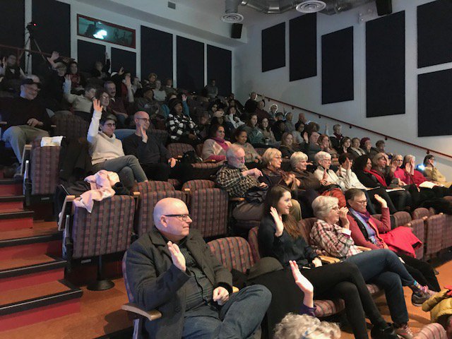HollinsU's tweet photo. "The time is now for us to do this." Members of the @HollinsU and local communities gathered tonight in Niederer Auditorium for a panel discussion and reception in support of Virginia's ratification of the #EqualRightsAmendment. #OneMoreStateTo38 https://t.co/T1lC6UPF1c