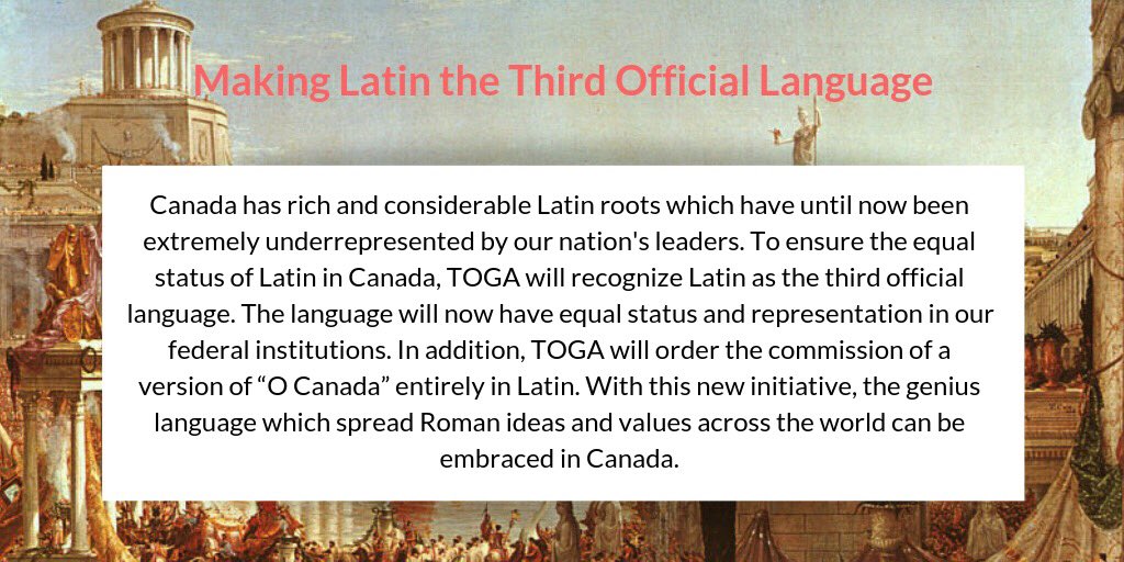 ‼️ Important announcement regarding the long-overdue representation of Latin in Canada ‼️