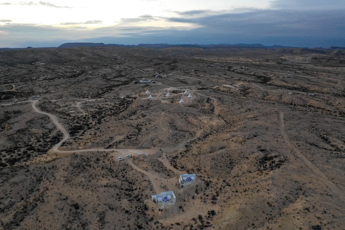 Working late tonight doing some Q/A and night photography at <a href="/basecamptexas/">basecampterlingua</a>. Nothing like flying a drone at sunset from a comfy bed then watching the daylight disappear and the stars light up. Wanna know what we're getting into out here? Sign up at bit.ly/2A9RKca