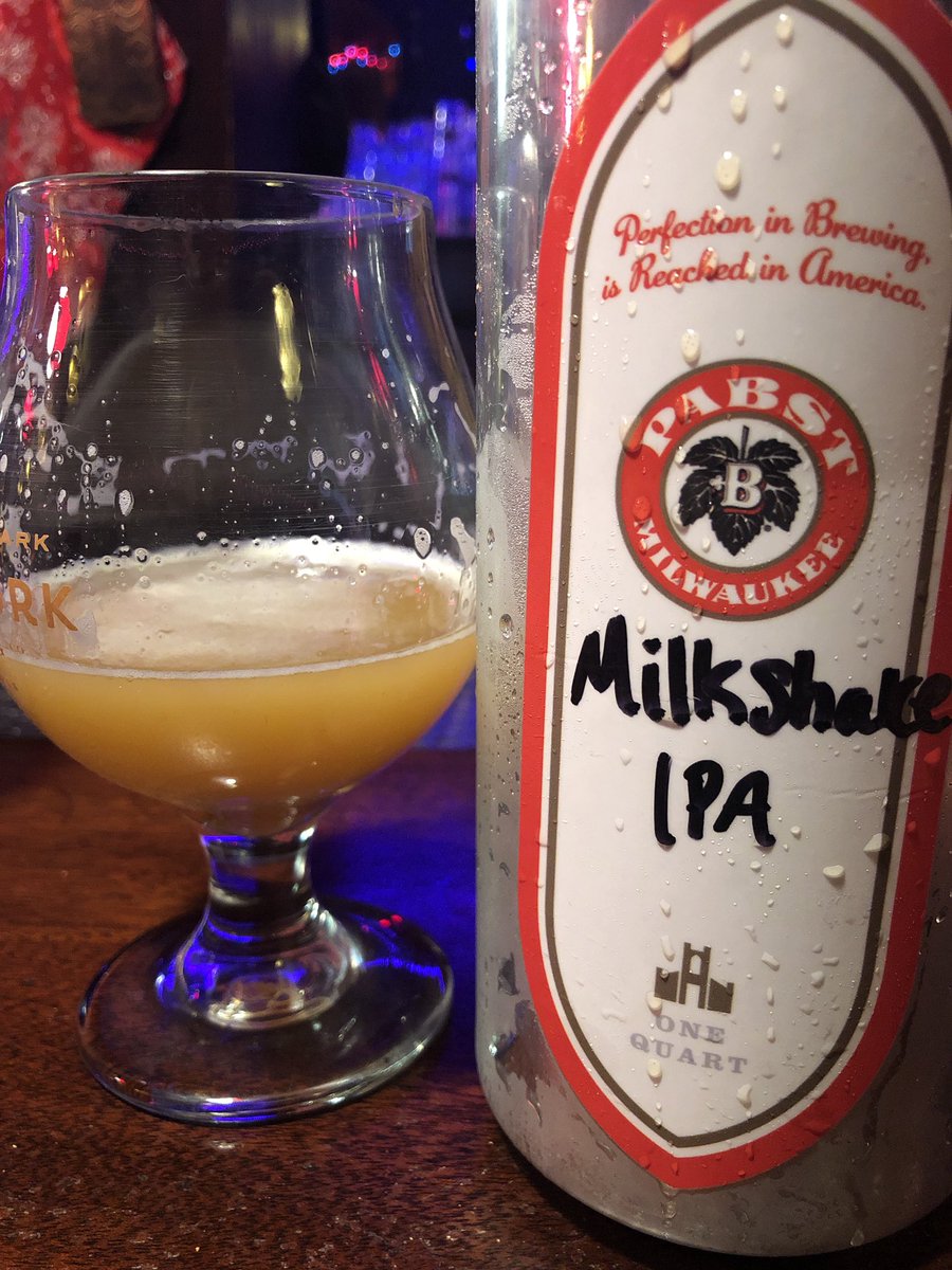 Milkshake IPA
Pabst Brewing Company
IPA - Milkshake <a href="/pabstbrewery/">Pabst Brewery</a> “Made with Mosaic &amp; Citrus hops for a refreshing bright citrus flavor....” #craftbeer #beeroclock #hazyipa
