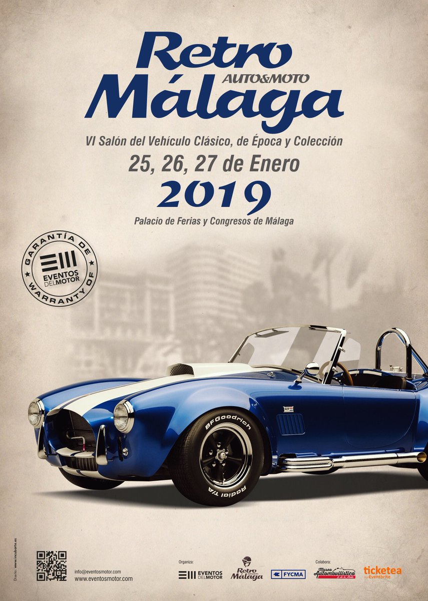 Iniciamos nuestro calendario de salidas 2019 visitando el próximo 27 de enero #RetroMalaga. ¿Te apuntas?