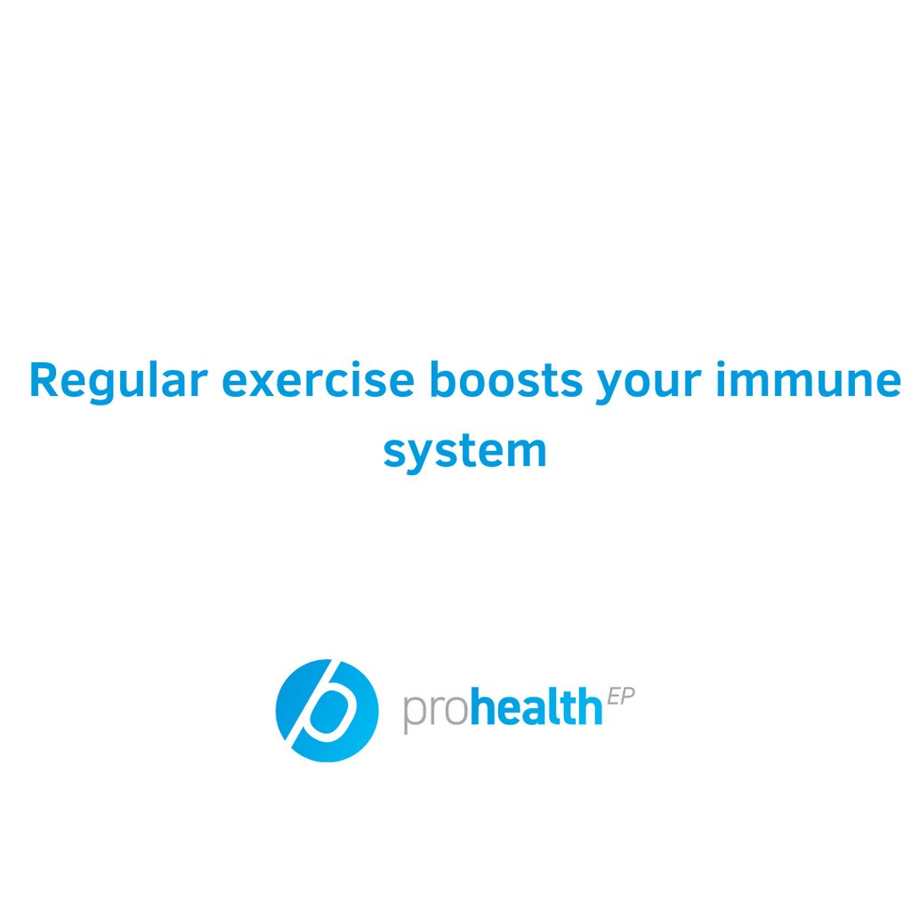 ProHealthExerc1's tweet image. Exercise can be used as a preventative measure against sickness. Regular exercise has been proven to boost your immune system. A boosted immune system has a better chance of fighting off infection. Find your favourite type of exercise and get moving! 🤧🏃‍♀️💪🏼