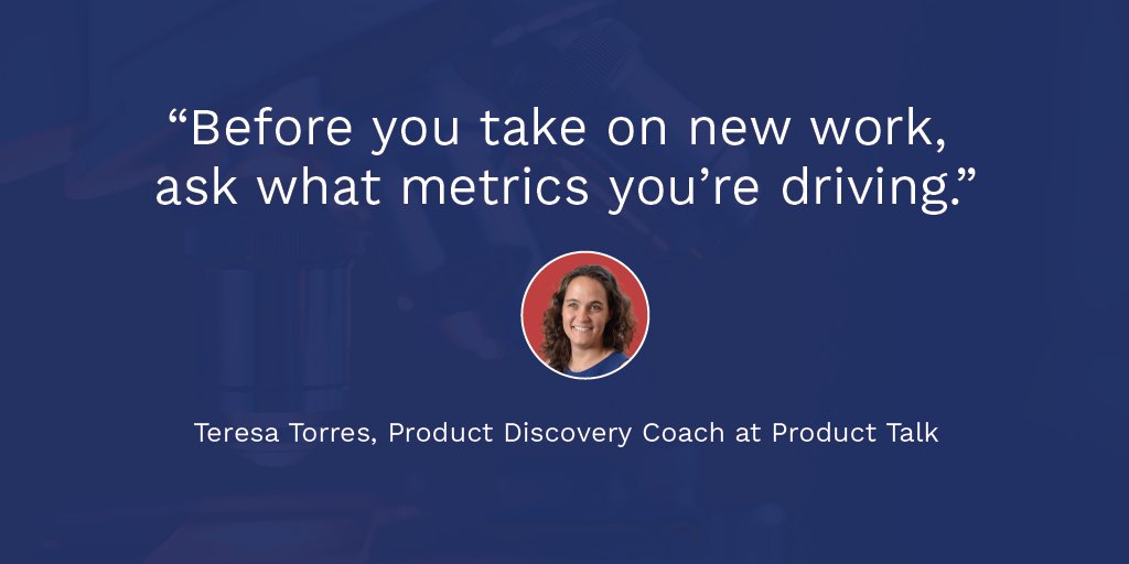 Great quote from <a href="/ttorres/">Teresa Torres</a> to kick off 2019  productplan.com/tips-from-prod…