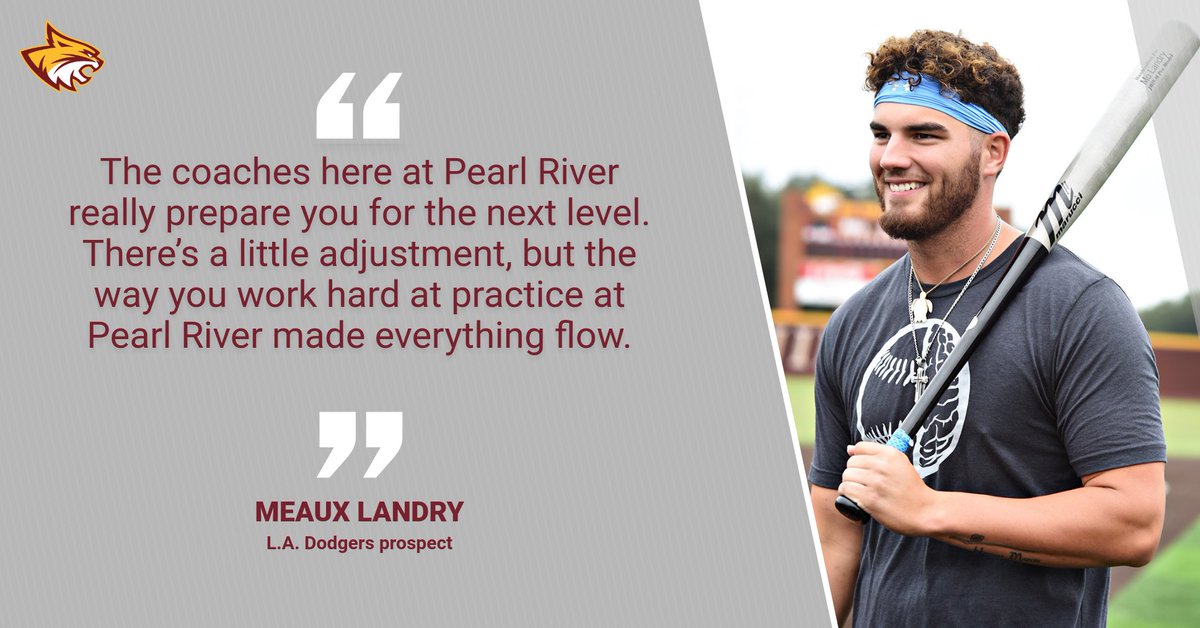 PRCCAthletics's tweet photo. #Dodgers prospect Simon "Meaux" Landry (@Molandry) reflects on his growth at Pearl River: https://t.co/1Pbq5jke5C #RRR🐾 #LetsEAT🍴 https://t.co/5dnl3VWYsW